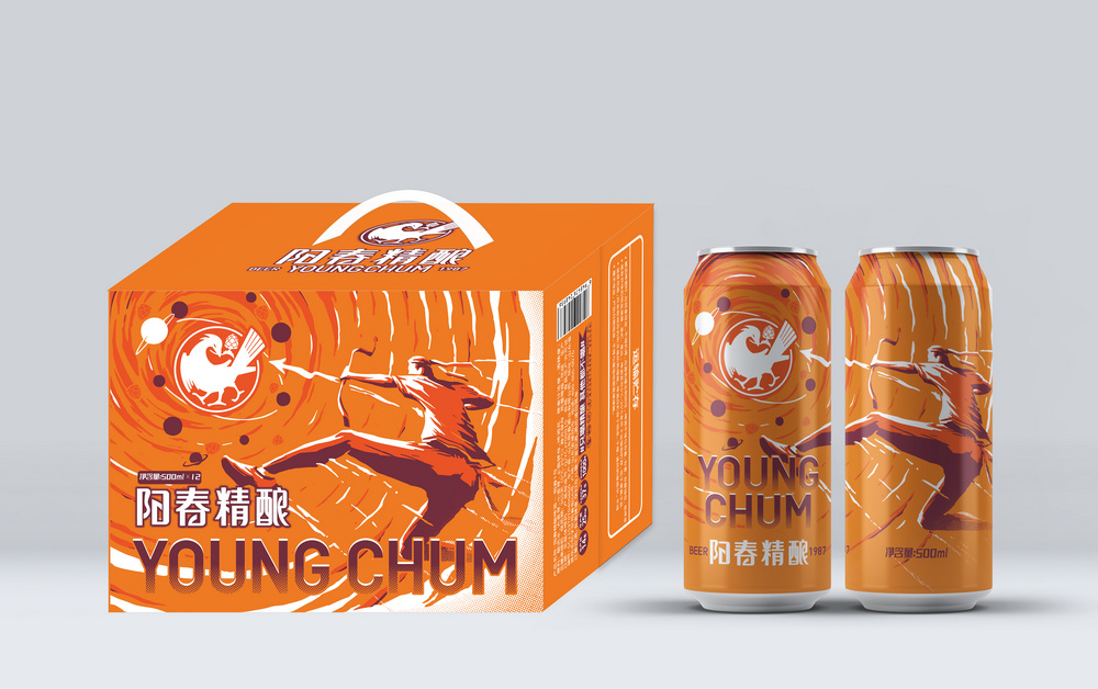 陽(yáng)春精釀啤酒500ml罐裝