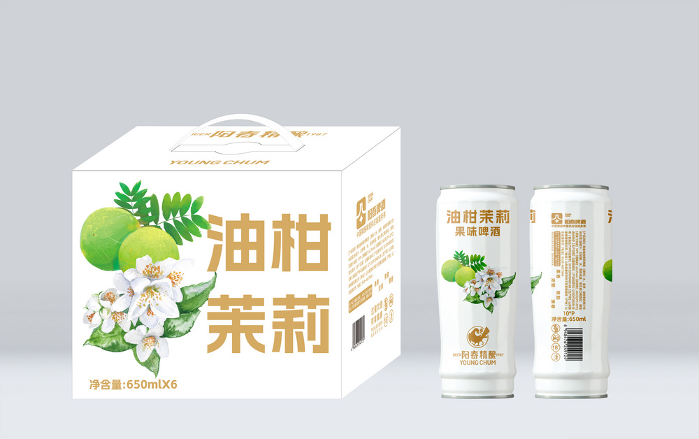 陽(yáng)春油柑茉莉果味啤酒650ml冠軍杯